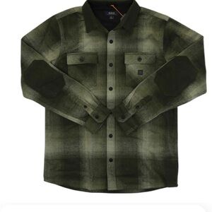 Roark Nordsman Dark Military Plaid Shirt Jacket Size M Classic Fit